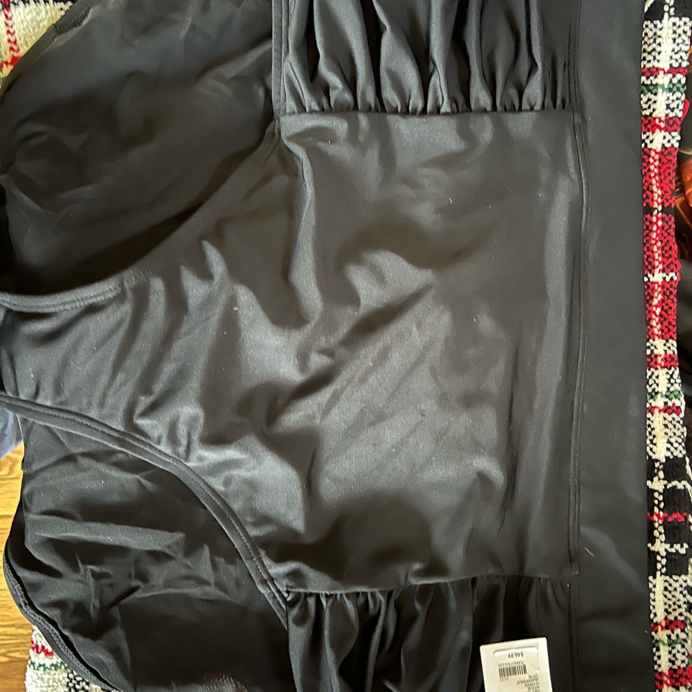 Lane  Bryant Black Ruched swim bottoms. BNWT size 28